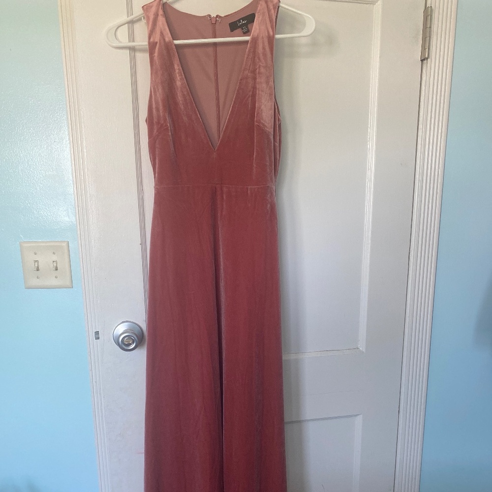 Lulus Size XS Rose Quarts Velvet Dress